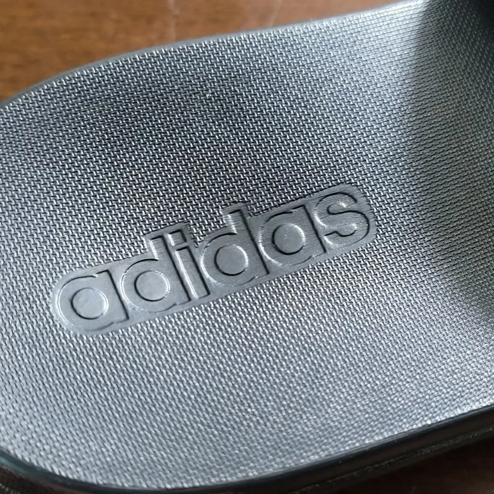 Adidas Lego Adilette Comfort Slide Sandal Black Red Logo Worldwide Ultraboost